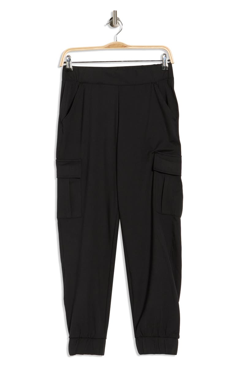 YOGALICIOUS Luxe Cargo Joggers, Main, color, Black