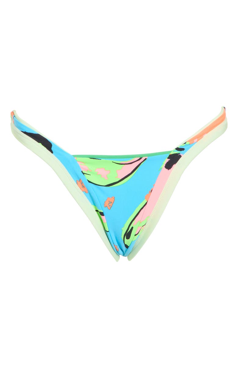 Maaji Trinity Reversible Bikini Bottoms, Alternate, color, Green