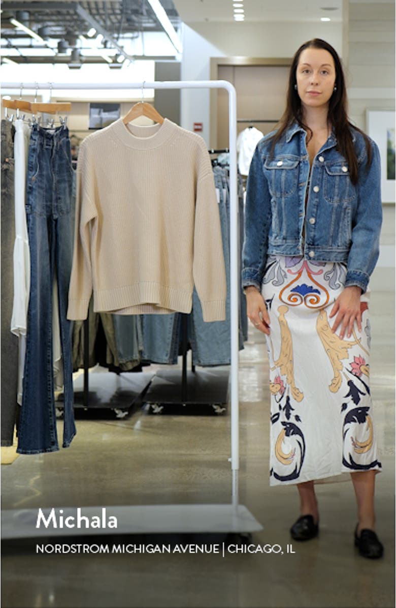 Eve Cotton Mock Neck Sweater, sales video thumbnail