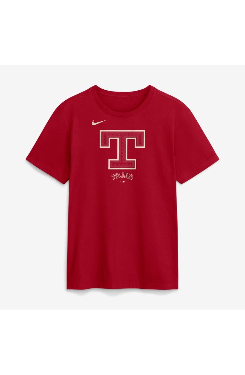 Nike Men's Nike Red Texas Rangers 2026 City Connect Large Logo T-Shirt, Main, color, Red