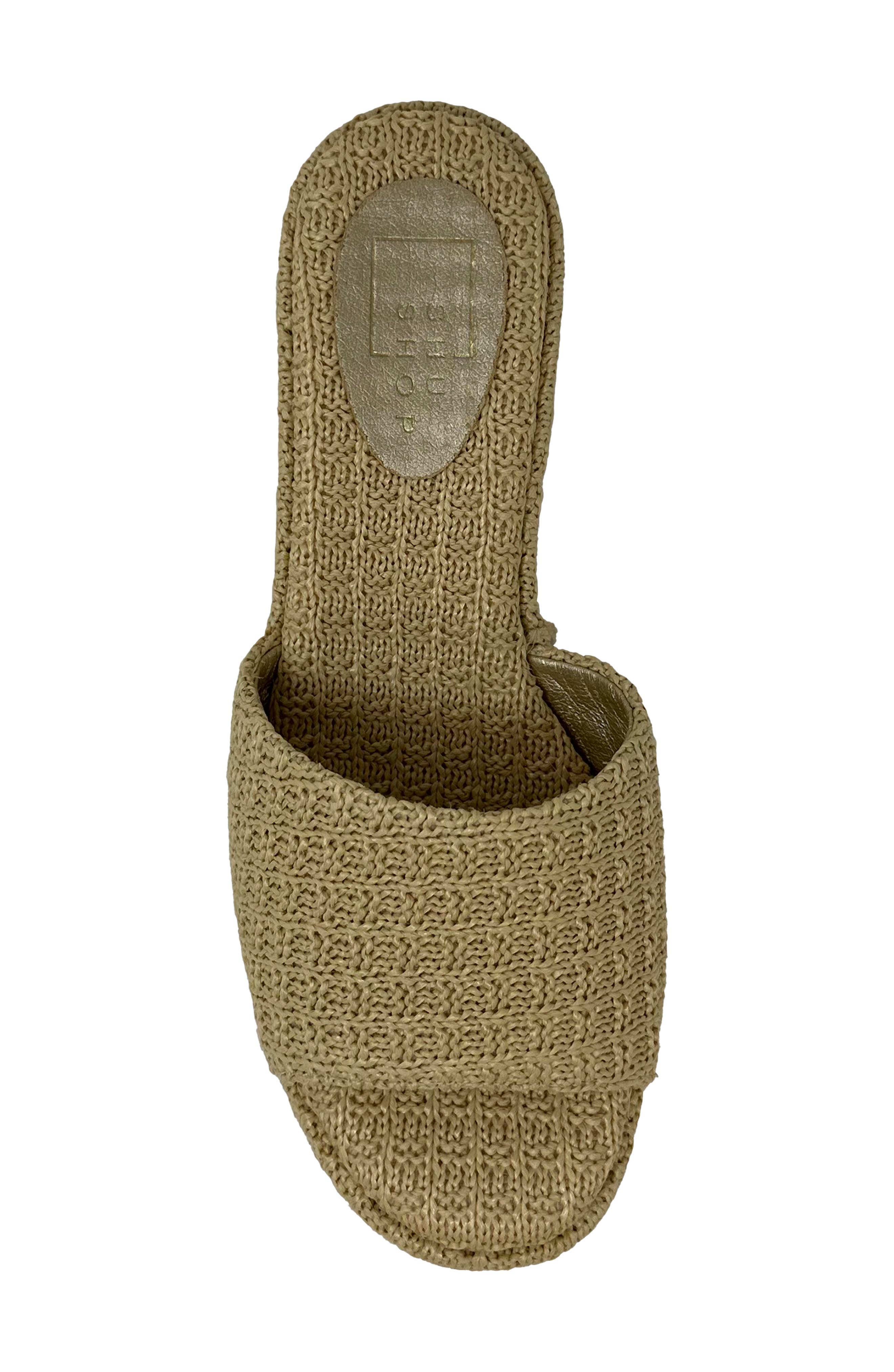 Ivy Platform Slide Sandal, Alternate, color, NATURAL WOVEN