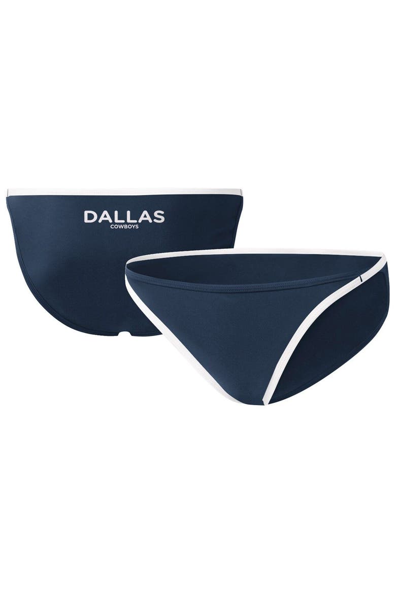 Women's G-III Sports by Carl Banks Navy Dallas Cowboys Play Action Bikini Bottom, Main, color, Navy