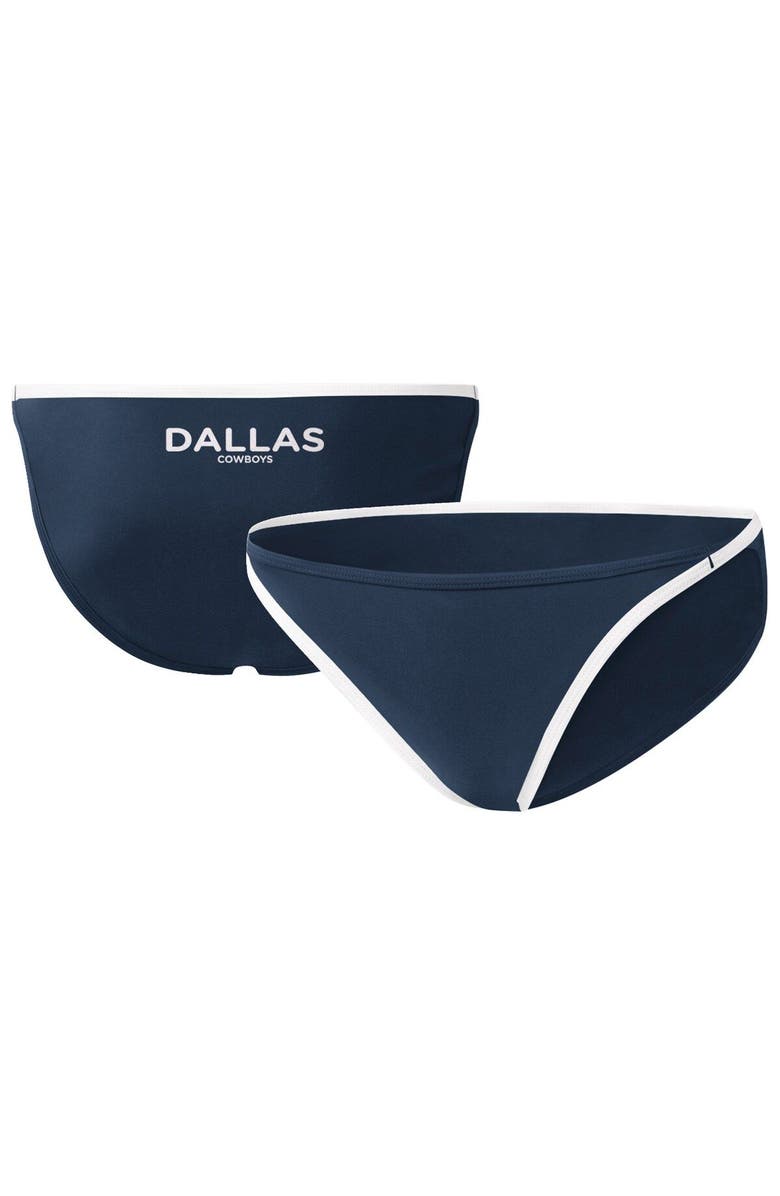 G-III SPORTS BY CARL BANKS Women's G-III Sports by Carl Banks Navy Dallas Cowboys Play Action Bikini Bottom, Main, color, Navy