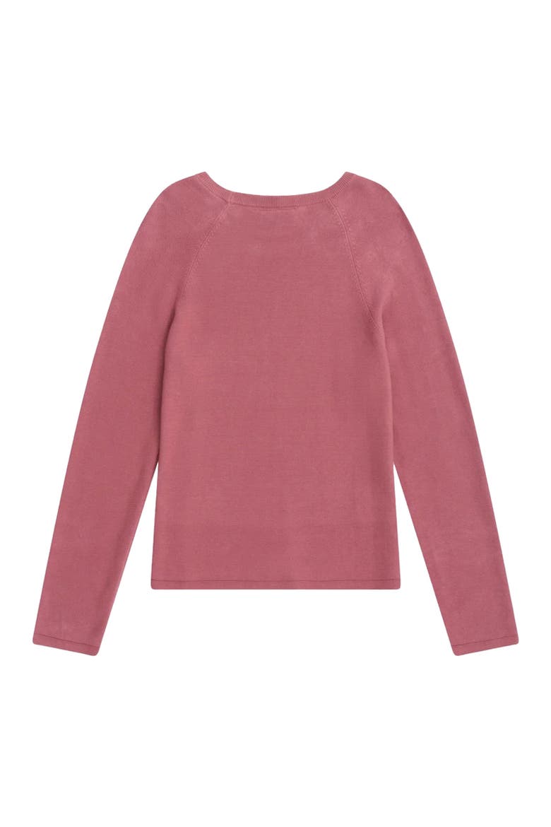 Textured Cotton Sweater, Alternate, color, Pink