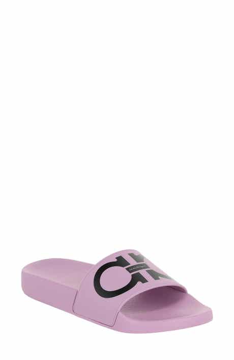 FERRAGAMO Groovy Gancini Slide Sandal