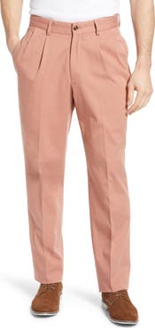 Berle Charleston Khakis Pleated Chino Pants (Men) | Nordstrom