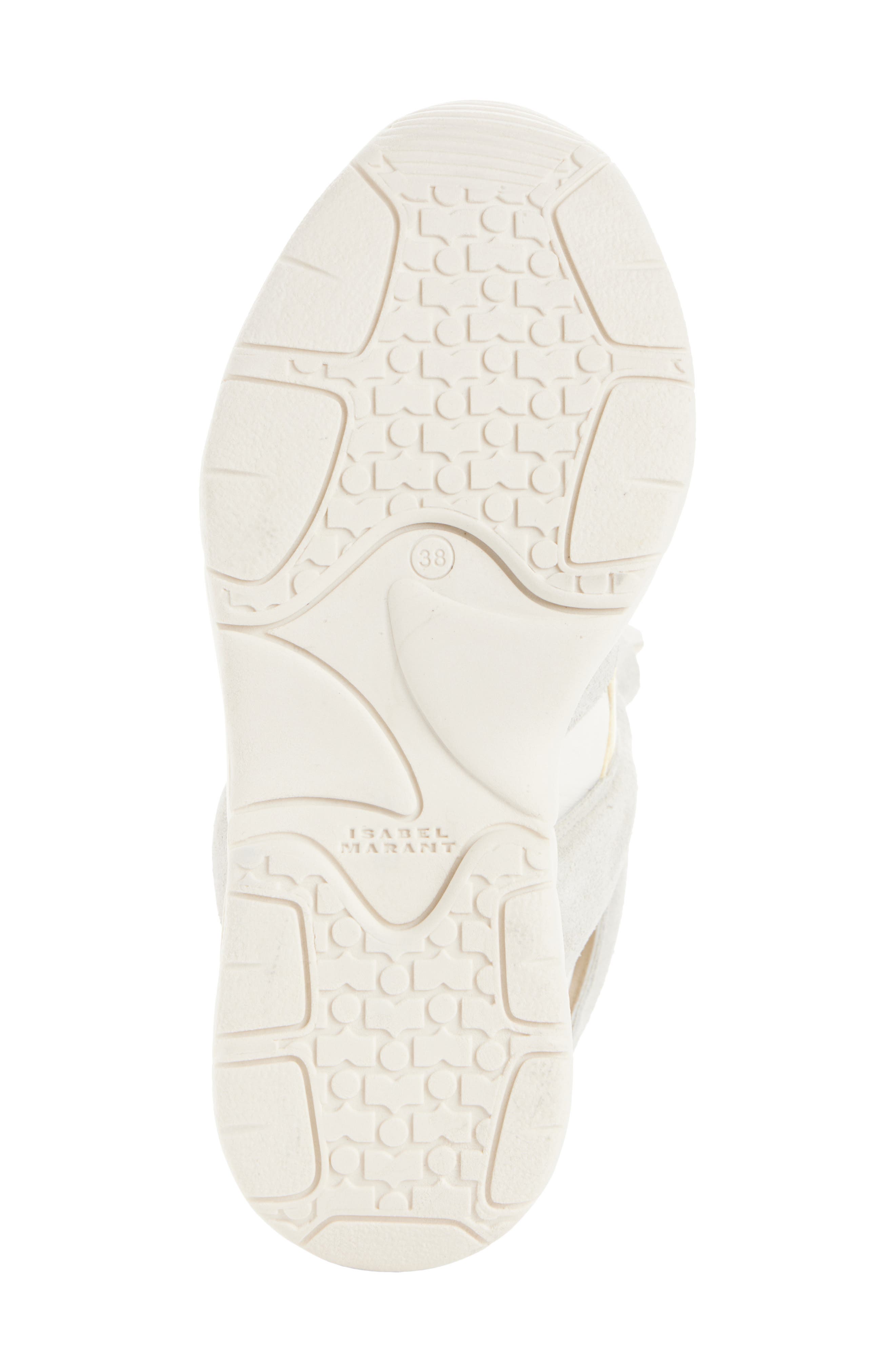 Isabel Marant Balskee Hidden Wedge High Top Sneaker, Alternate, color, Chalk/ Butter