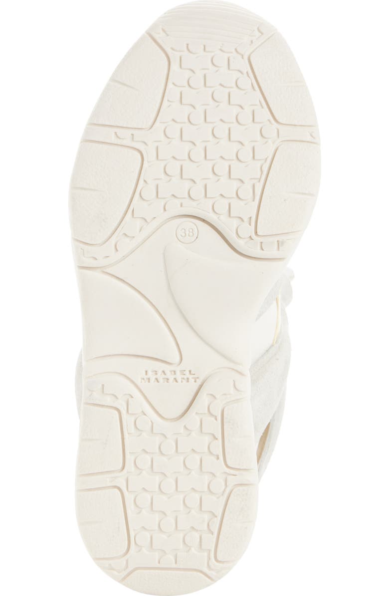 Isabel Marant Balskee Hidden Wedge High Top Sneaker, Alternate, color, Chalk/ Butter