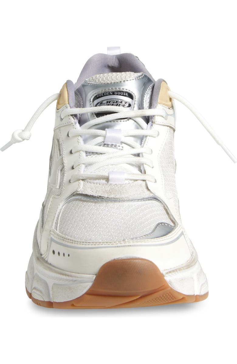 Golden Goose Lightstar Sneaker, Alternate, color, White/ Gold