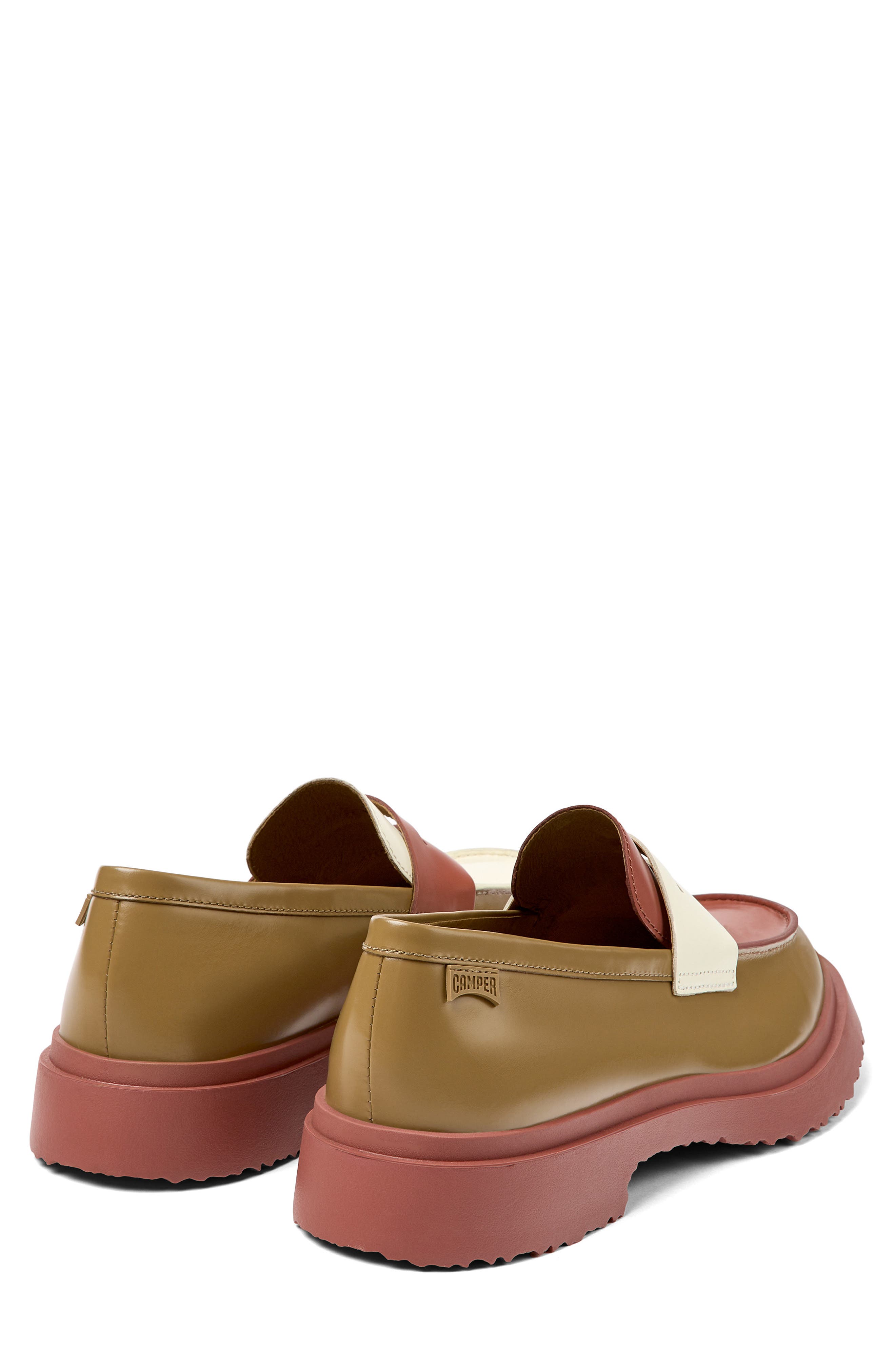 Twins Mismatched Penny Loafer, Alternate, color, TAN