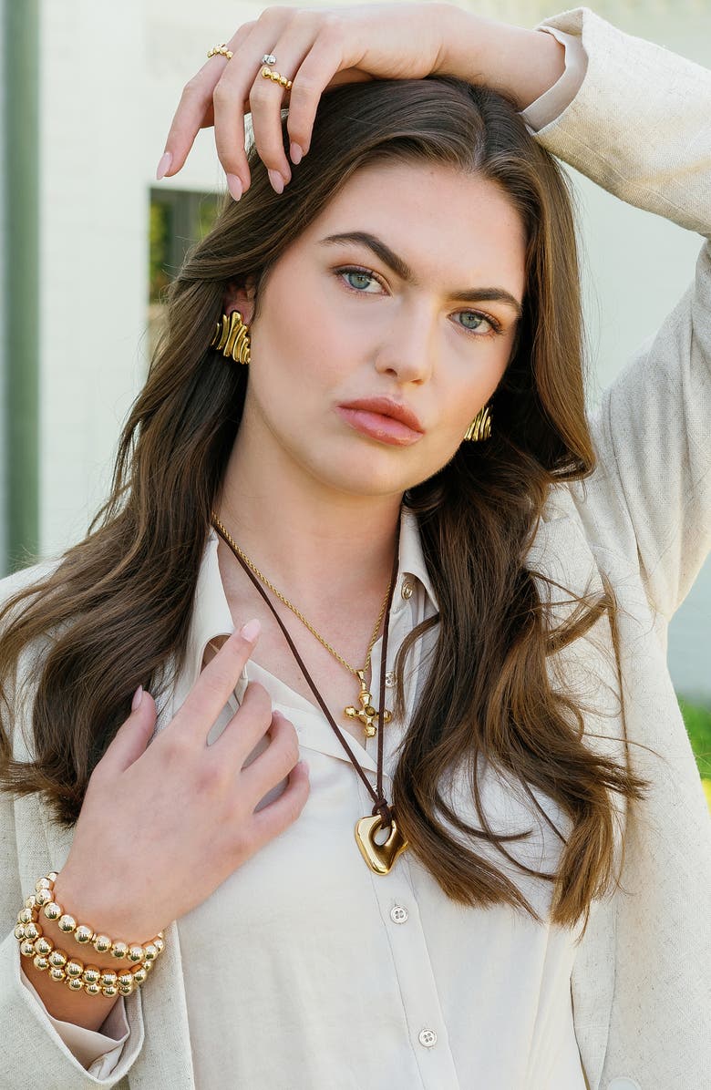 MacRae & Co. Macie Pendant Necklace, Alternate, color, Brown