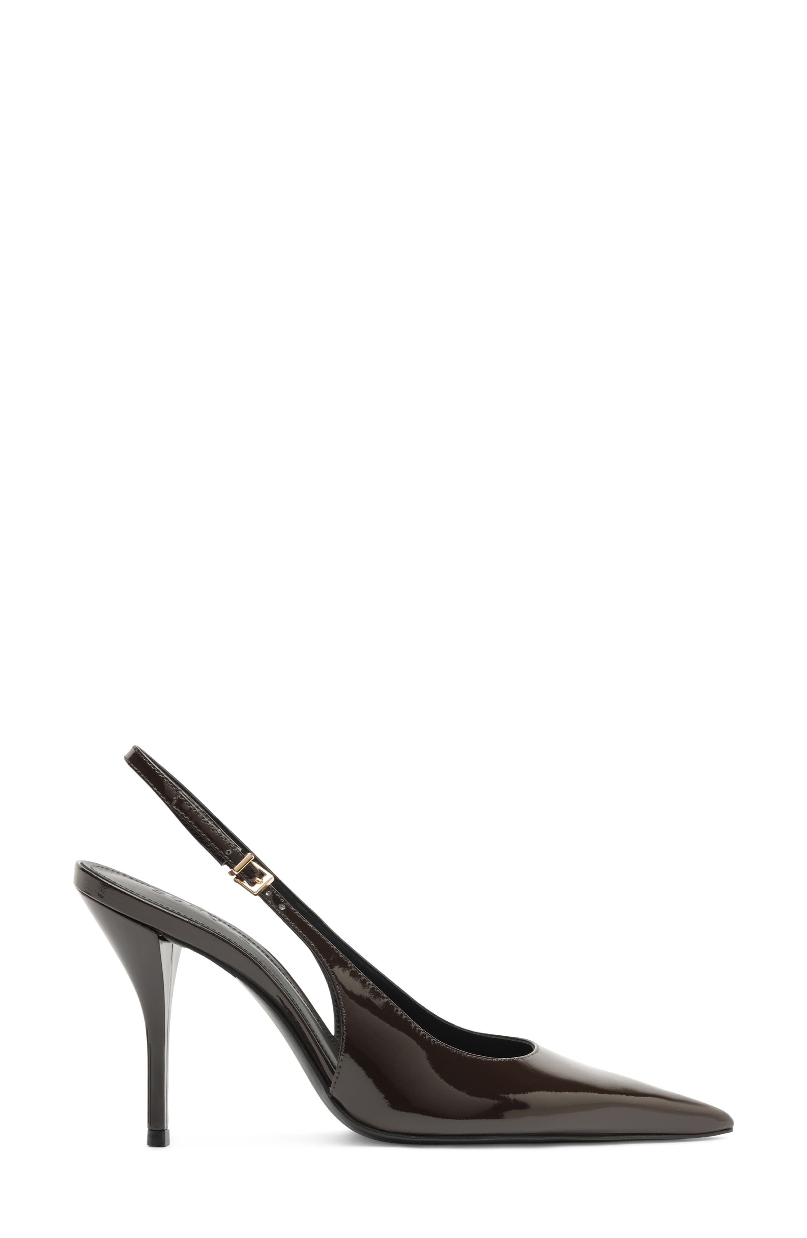Liora Slingback Pointed Toe Pump, Alternate, color, DARK BROWN