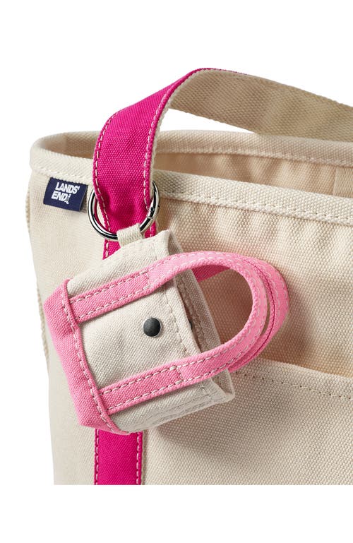 Lands' End Mini Canvas Tote Charm In Pink