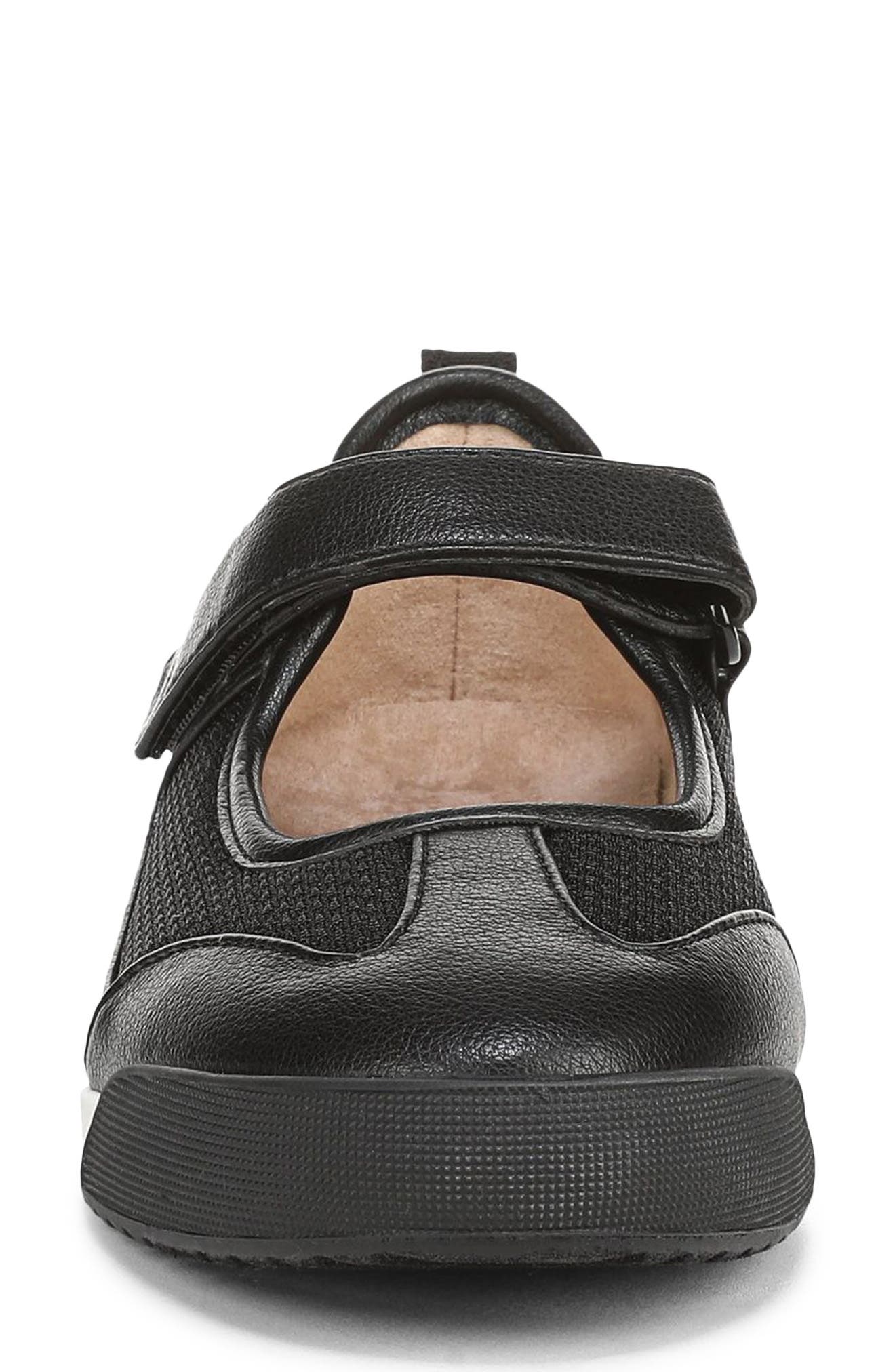 Naturalizer Greta Mary Jane Sneaker, Alternate, color, Black Mesh Faux Leather