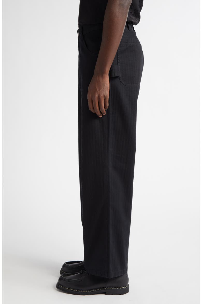 Knolly Brook Twill Trousers, Alternate, color, BLACK