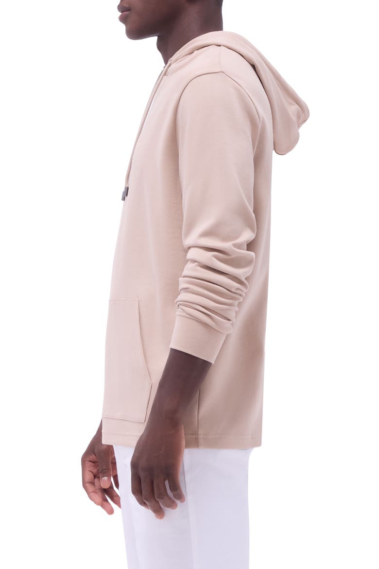 Cotton & Modal Blend Pullover Hoodie, Alternate, color, SAND