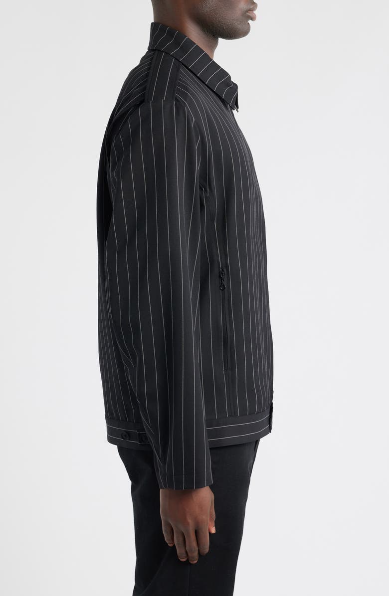 Y-3 Refined Pinstripe Jacket, Alternate, color, Black