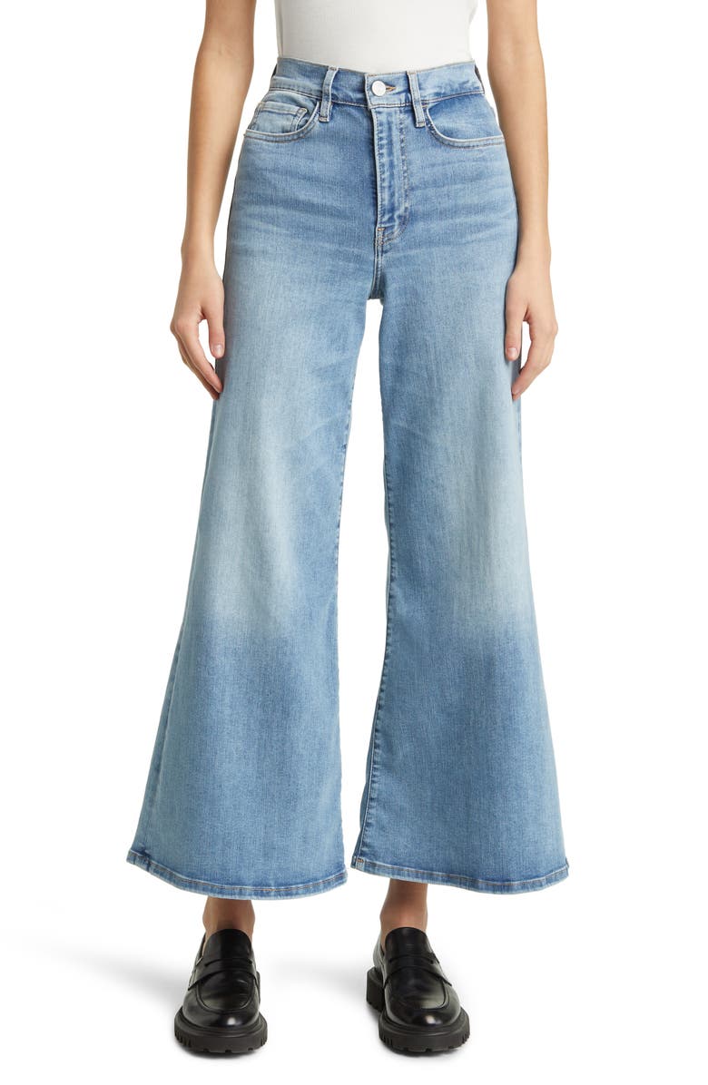 FRAME Le Palazzo Crop Wide Leg Jeans, Main, color, 