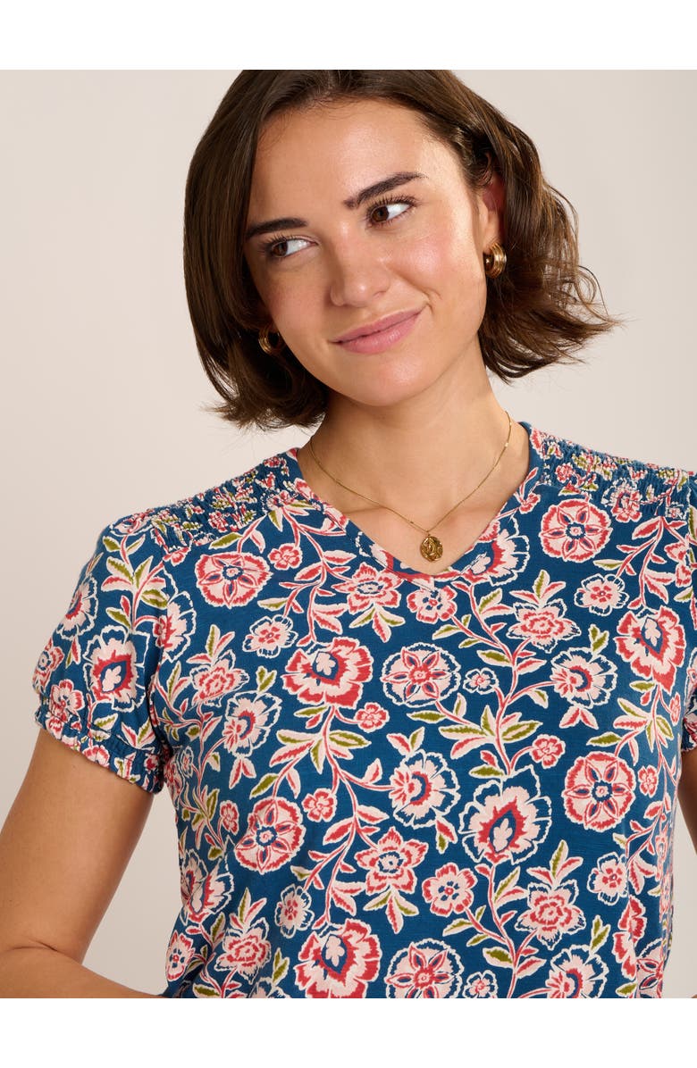 Brakeburn Sheridan Soft Floral Blouse, Alternate, color, Blue