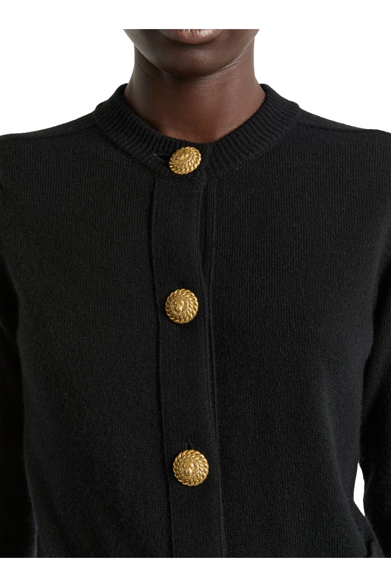 Eco-cashmere cardigan, Alternate, color, black
