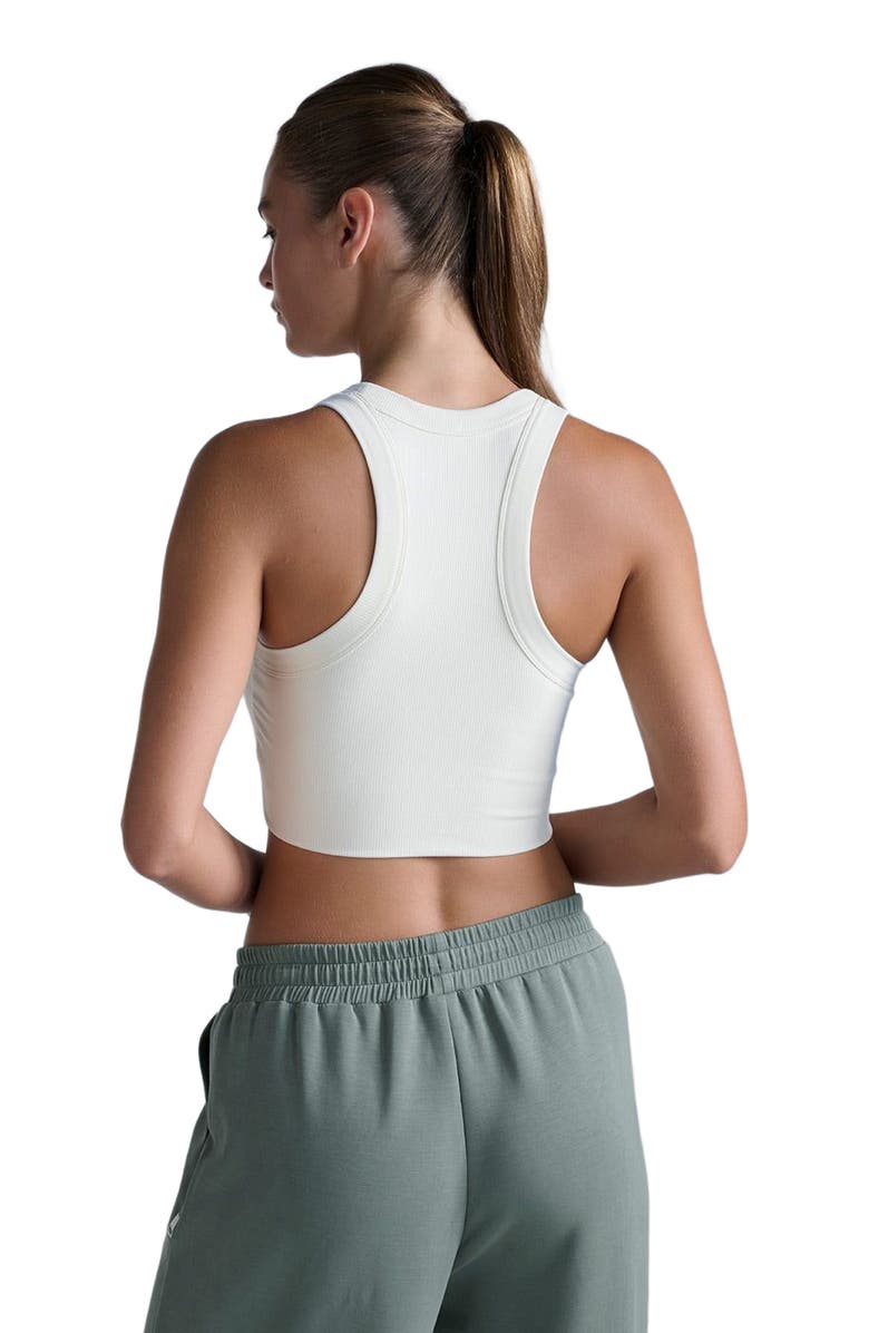 2XU Fluid Tencel Rib Crop Tank, Alternate, color, Chalk/Chalk