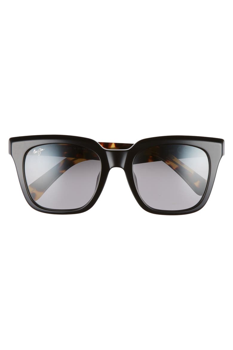 Heliconia 53mm PolarizedPlus2® Square Sunglasses, Alternate, color, BLACK/ TOKYO TORTOISE/ GREY