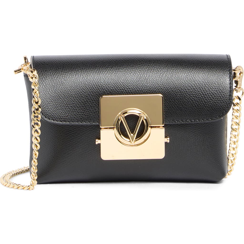Valentino By Mario Valentino Lilou Bonbonniere Leather Crossbody Bag In Black