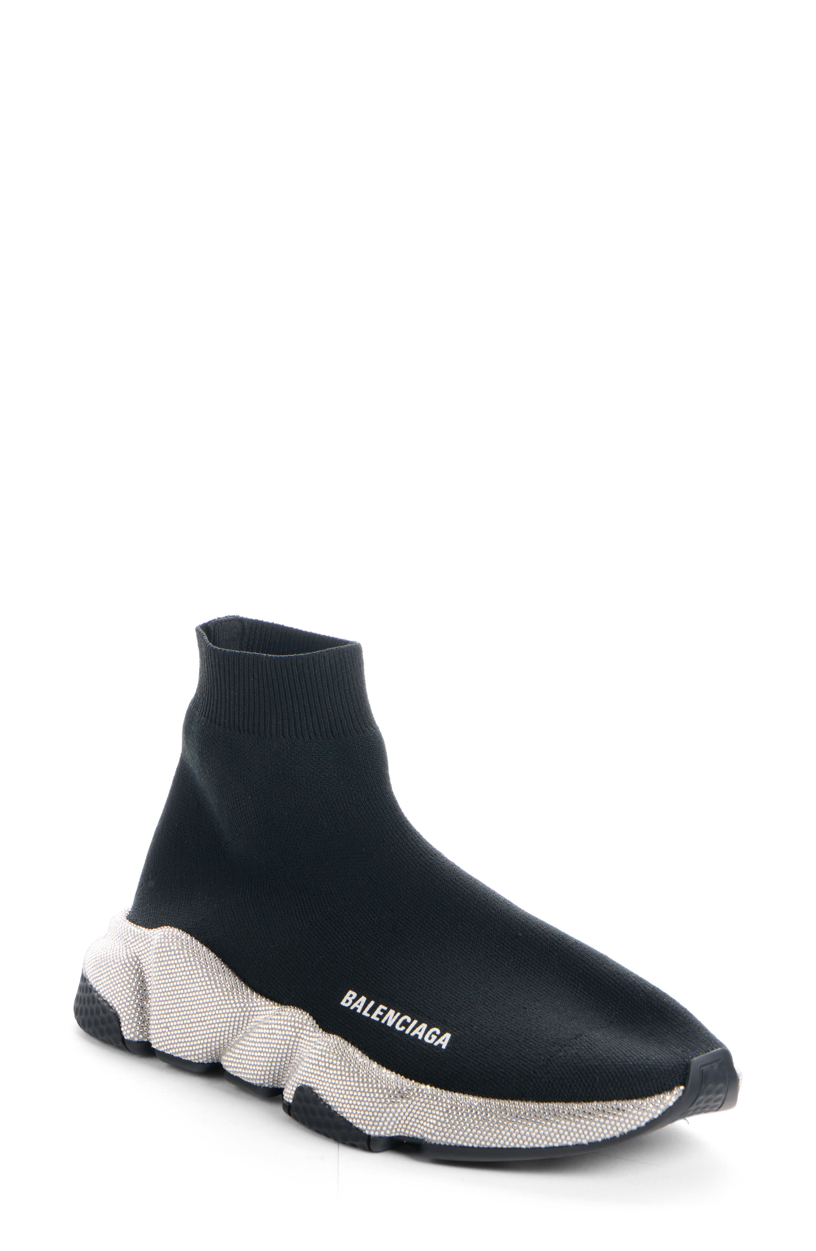 Balenciaga Strass Speed 2.0 Sneaker, Main, color, Black/ Crystal