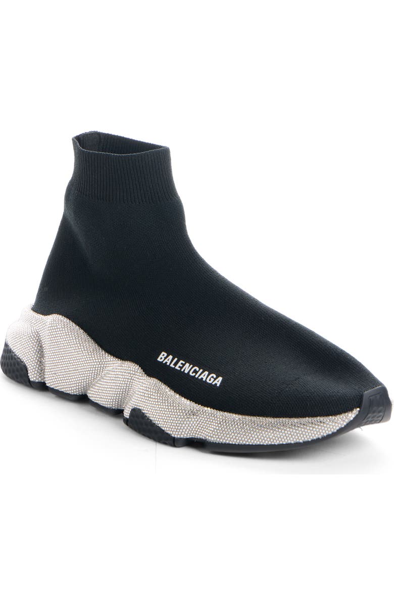 Balenciaga Strass Speed 2.0 Sneaker, Main, color, Black/ Crystal