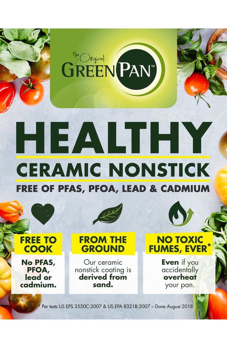 GreenPan Reserve Set of 2 Ceramic Nonstick Frying Pans, Alternate, color, 