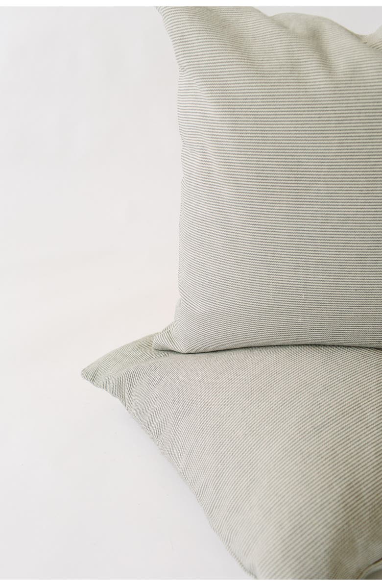 Loom Imports Pinstripe Pillow, Alternate, color, Grey