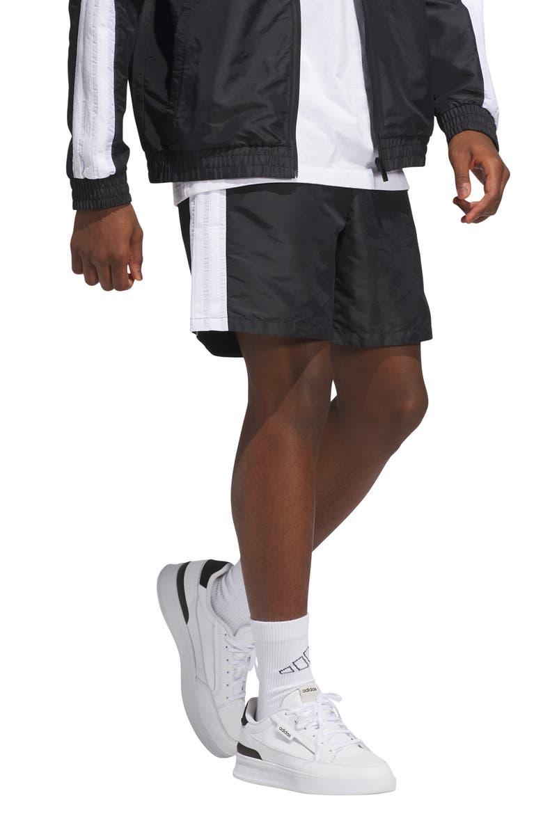 3-Stripe Shorts, Alternate, color, BLACK