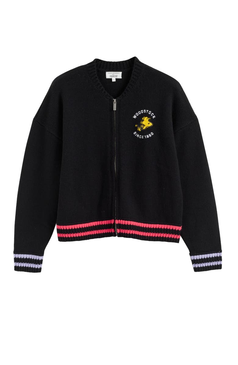 Chinti & Parker Snoopy Wool & Cashmere Bomber Jacket, Alternate, color,