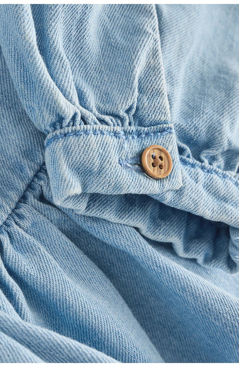 NEXT Kids' Cherry Collar Denim Top, Alternate, color, Blue