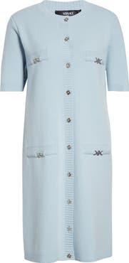 Versace Medusa Short Sleeve Virgin Wool
Cashmere Sweater Dress