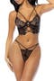 Sheer Crotchless Lace Romper