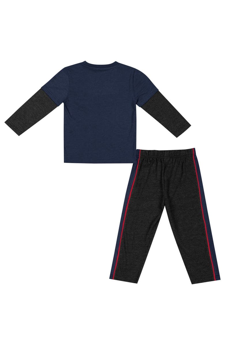 COLOSSEUM Toddler Colosseum Navy/Black Arizona Wildcats Long Sleeve T-Shirt & Pants Set, Alternate, color, 
