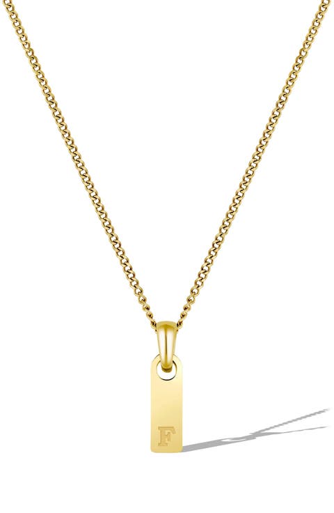 Men's Initial Pendant Necklace