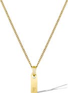 Vincero Men's Initial Pendant Necklace
