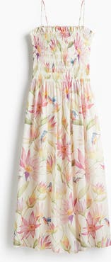 H&M Smocked-bodice Strappy Dress