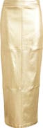 NIKKI LUND Iggy Metallic Maxi Skirt