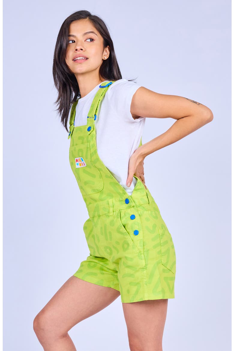 Zap Overall Shorts, Alternate, color, Frog