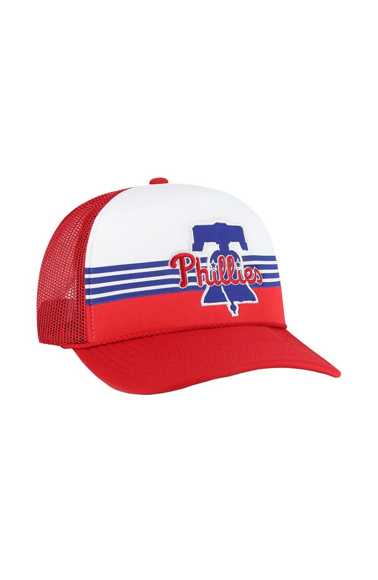'47 Men's '47 Red Philadelphia Phillies Lift Off Foam Front Mesh Trucker Adjustable Hat, Alternate, color, Red