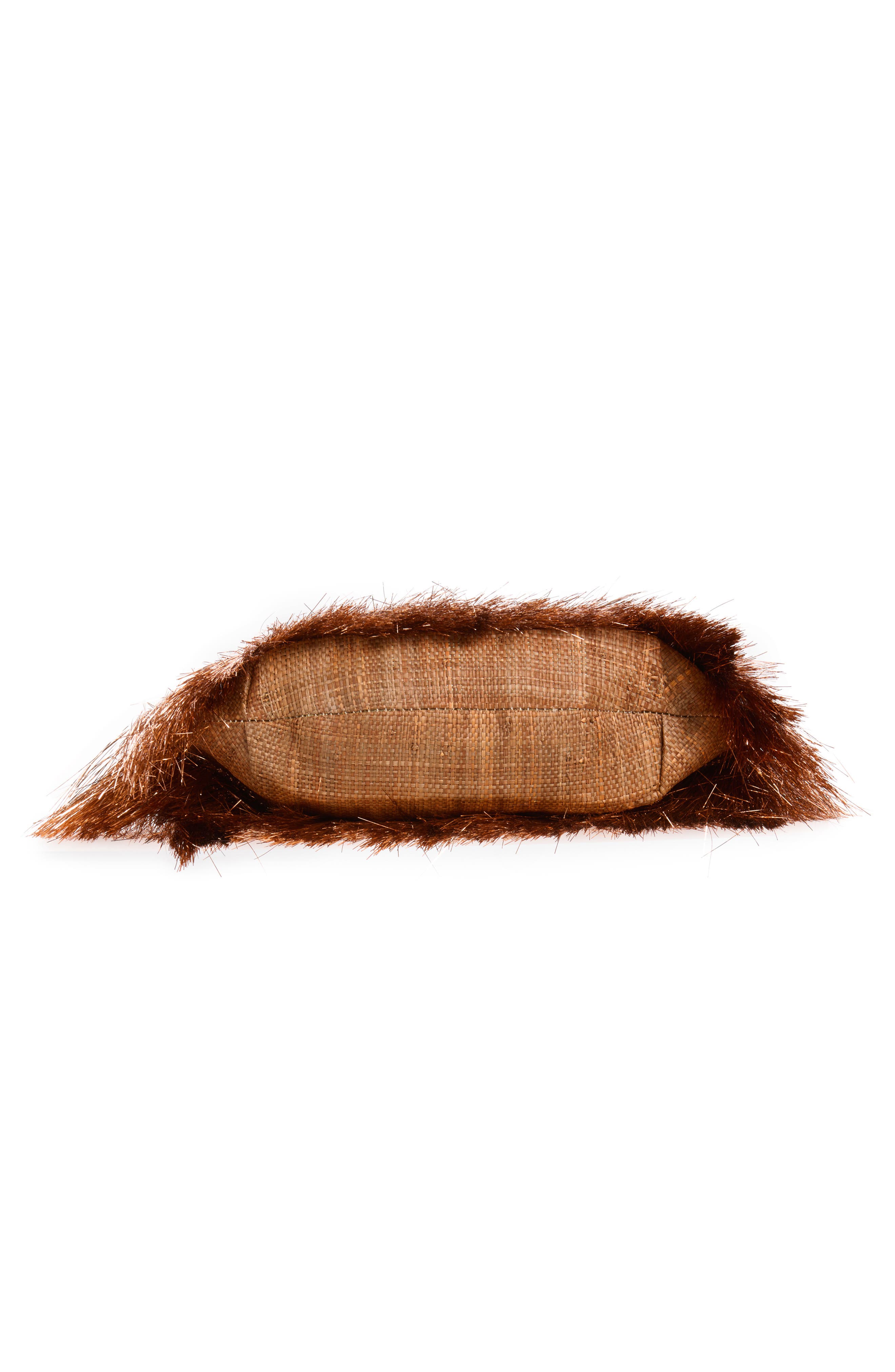POOLSIDE The Flamands Fringe Clutch, Alternate, color, Disco Tinsel