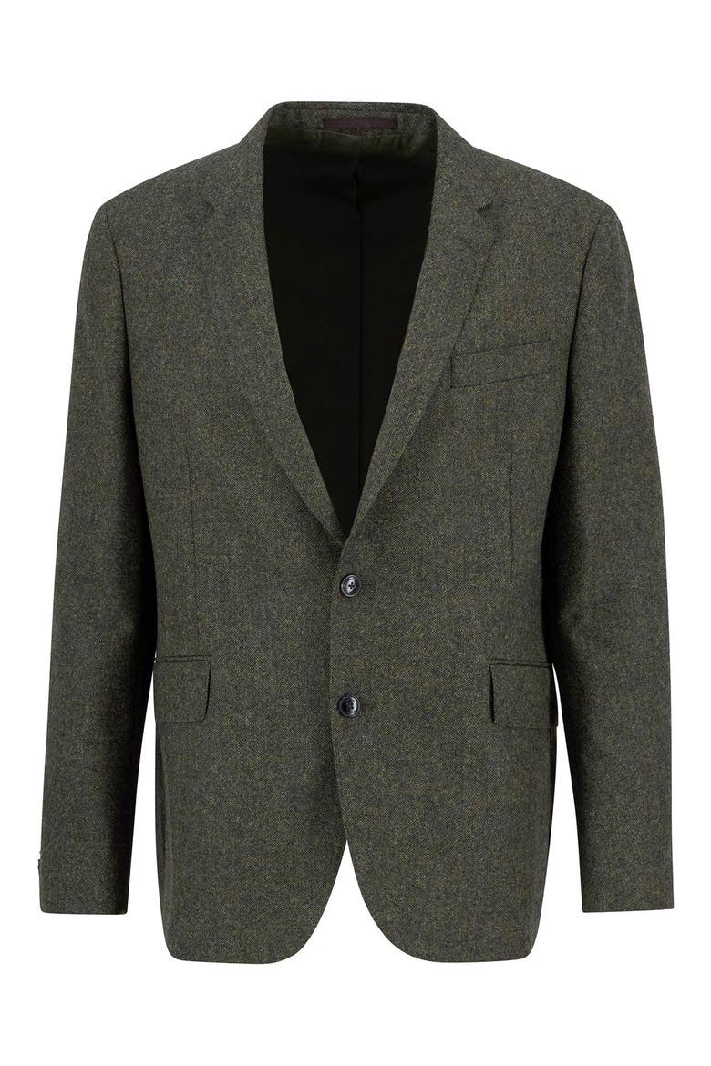 Godfrey Moons Shetland Brushed Wool Mélange Sport Coat, Alternate, color, OLIVE