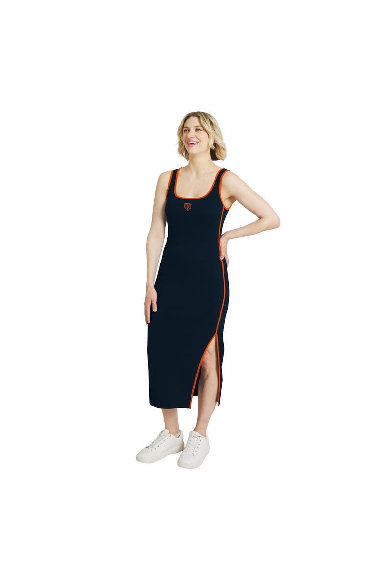 Women's WEAR by Erin Andrews  Navy Chicago Bears Ribbed Tank Dress, Main, color, Navy