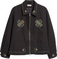 Bode Lucky Draw Embroidered Cotton Twill Jacket