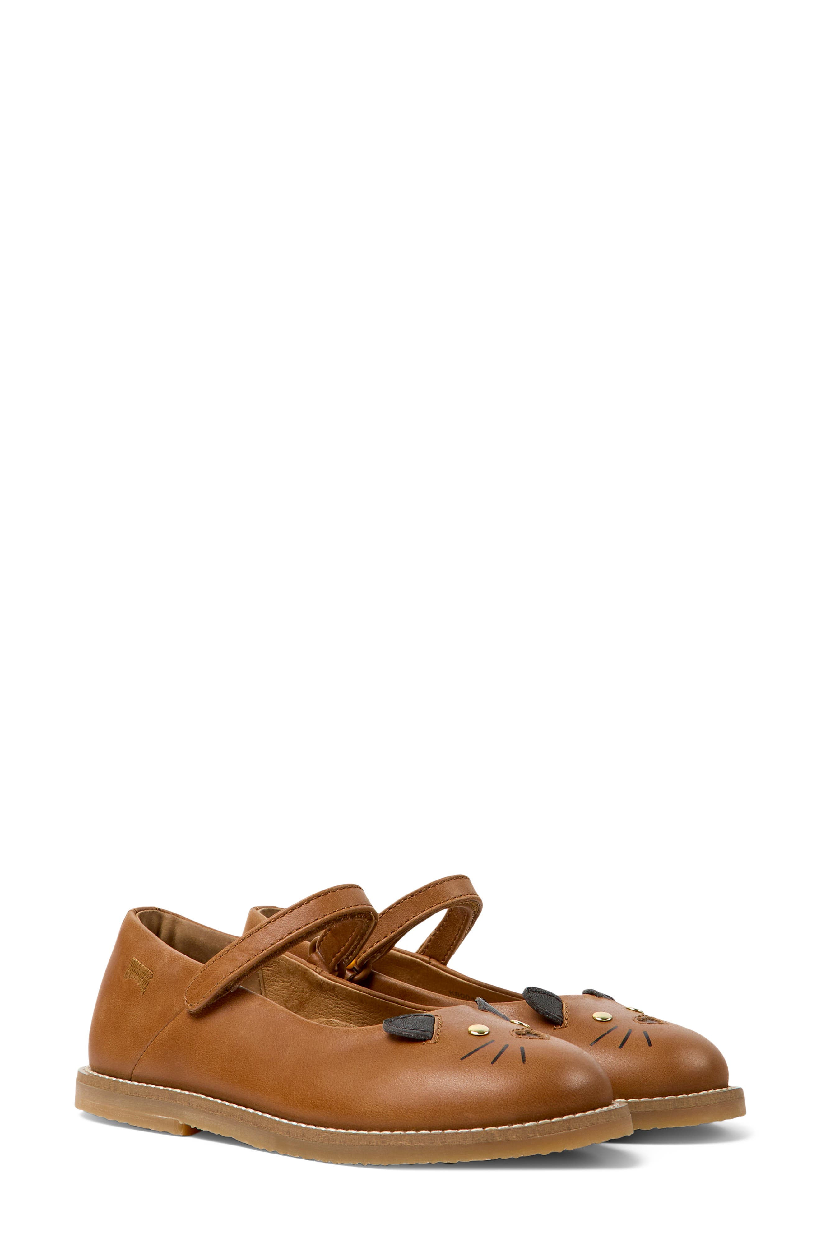 Kids' Twins Mary Jane Flat, Main, color, MEDIUM BROWN