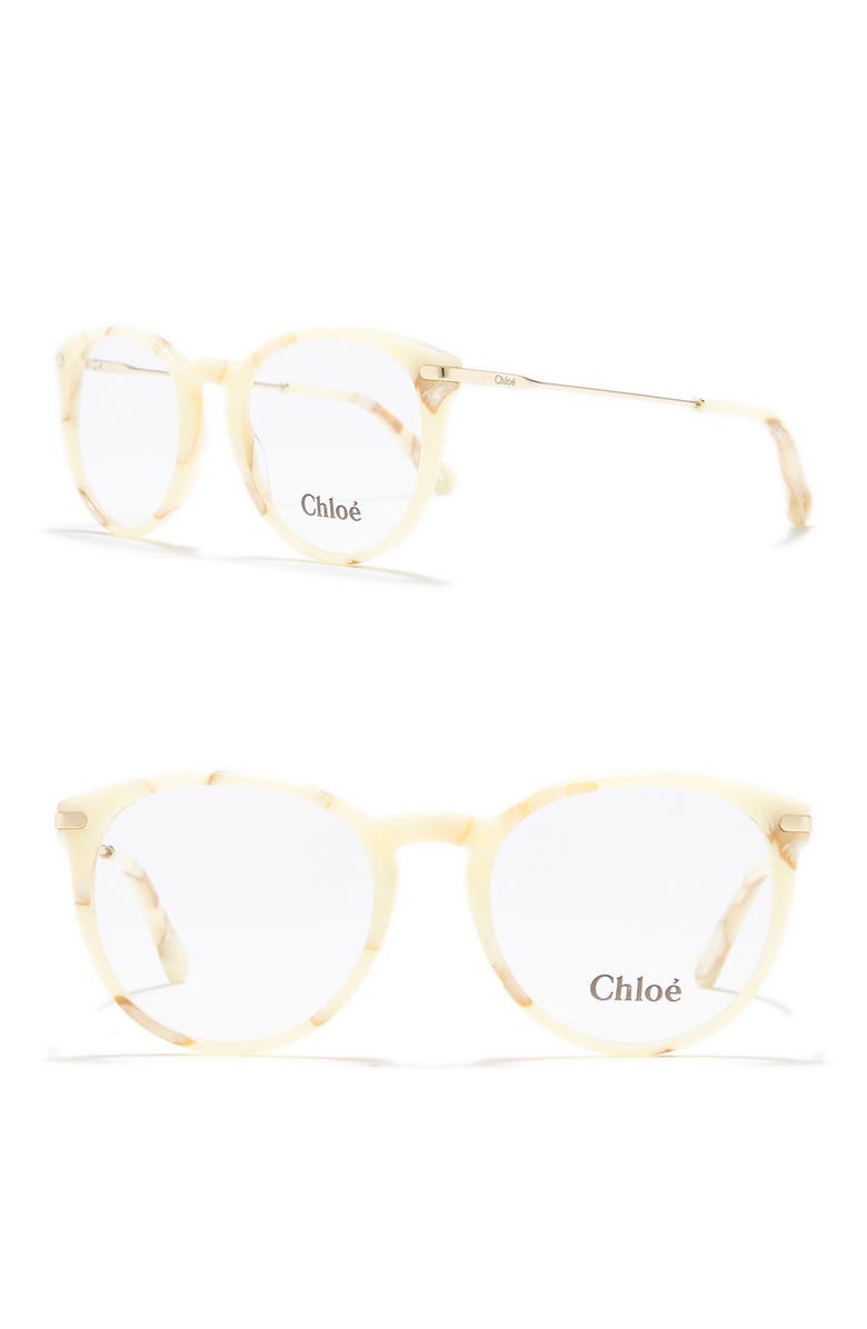 Chloé 53mm Cat Eye Full Rim Optical Frames, Main, color, 