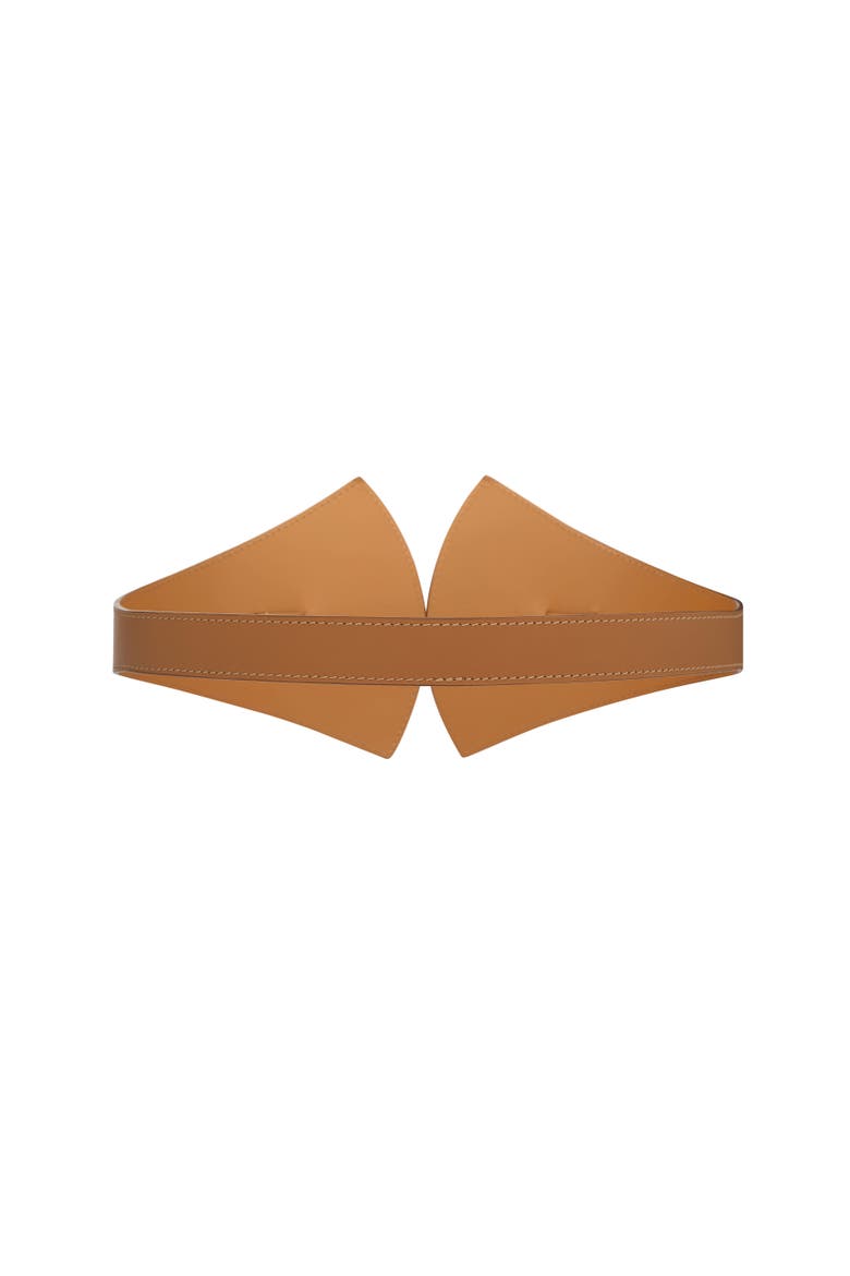 La Remarquable Leather Belt, Alternate, color, Camel